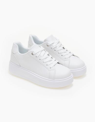 Basic δίπατα sneakers - Λευκό